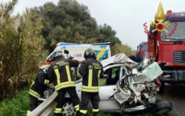 Assemini, incidente sulla SS130: intervento dei Vigili del Fuoco di Cagliari