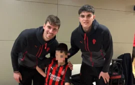 Cagliari: Daniel realizza il suo sogno e abbraccia i campioni del Milan