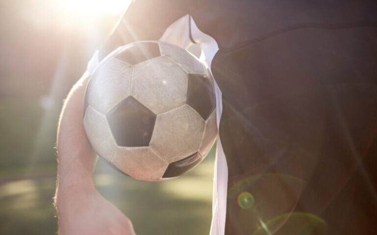 Un pallone da calcio