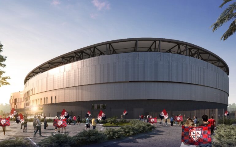 Il rendering del nuovo stadio