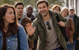 Uomo che salta la fila