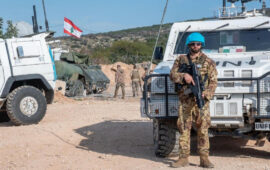Militari italiani in Libano (Foto Ansa)