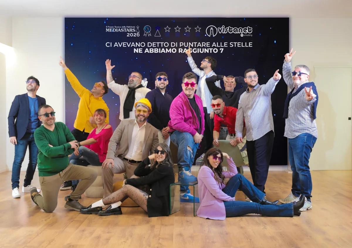 Eccellenza sarda ai Mediastars 2026: Vistanet Marketing trionfa tra i giganti della pubblicità italiana