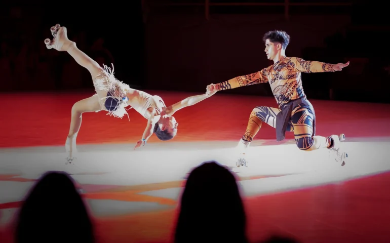 flamingo roller show