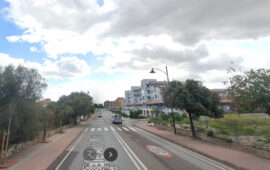 Viale Aldo Moro a Olbia