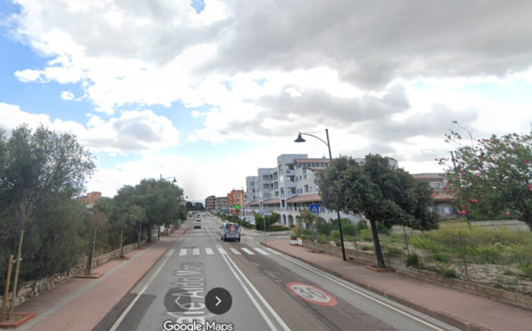 Viale Aldo Moro a Olbia