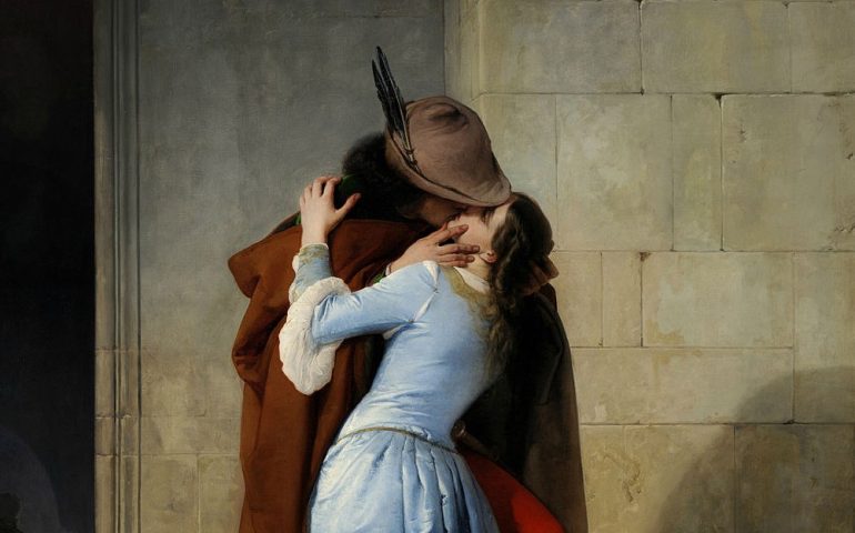 Lo sapevate? Il Bacio di Hayez, capolavoro della Pinacoteca di Brera, fu usato come spunto per una famosa pubblicità