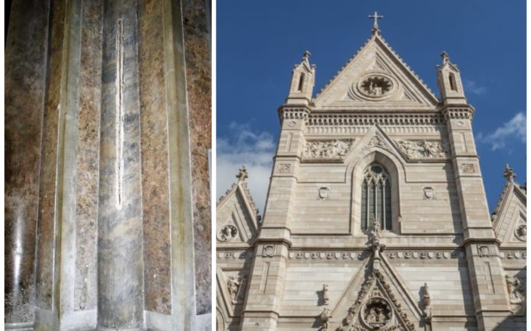 Lo sapevate? Nel Duomo di Napoli si trova incastrata in una colonna un’antica unità di misura napoletana