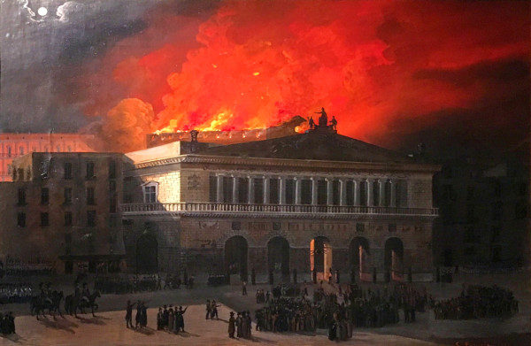 Lo sapevate? Nel 1816 il teatro San Carlo di Napoli fu divorato da uno spaventoso incendio