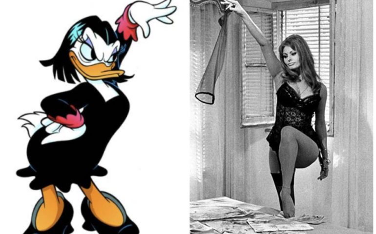 Lo sapevate? La Walt Disney per disegnare la strega Amelia si ispirò a Sophia Loren