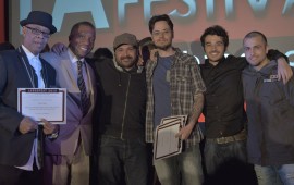 Il regista Mauro Aragoni e il cast della Sacca premiati a Los Angeles