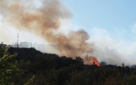 l'incendio divampato ad Orrì
