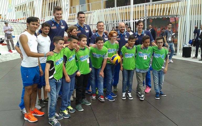 i ragazzi ogliastrini con la Nazionale Volley