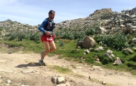 L'atleta Salaris al Sardinia Trail