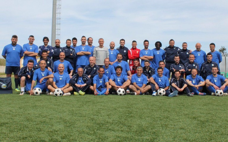 Girasole. Terminato il corso allenatori Uefa B: grande entusiasmo tra i 40 nuovi mister. 