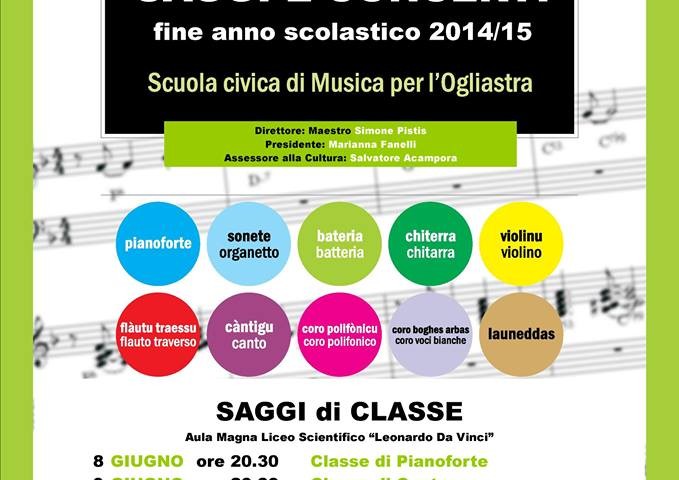 Lanusei. Al via i saggi finali della Scuola Civica di Musica