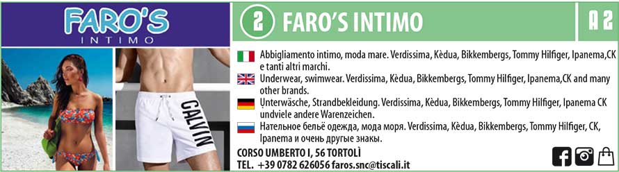 faro's intimo costumi moda mare