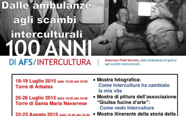 Un secolo di contributo alla pace e alla comprensione tra i popoli. Appuntamenti con la Storia ad Arbatax, Santa Maria e Bari Sardo