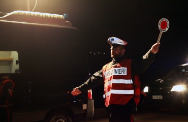 Posto di blocco Cardedu - Carabinieri stazione di Jerzu - Foto di Paolo Pigliacampo