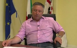 Il sindaco Giuseppe Loi (foto Ogliastra Tv)