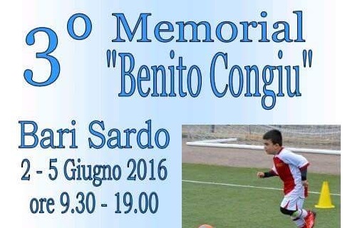 memorial Benito Congiu, locandina