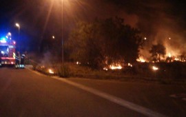 Incendio a San Gemiliano