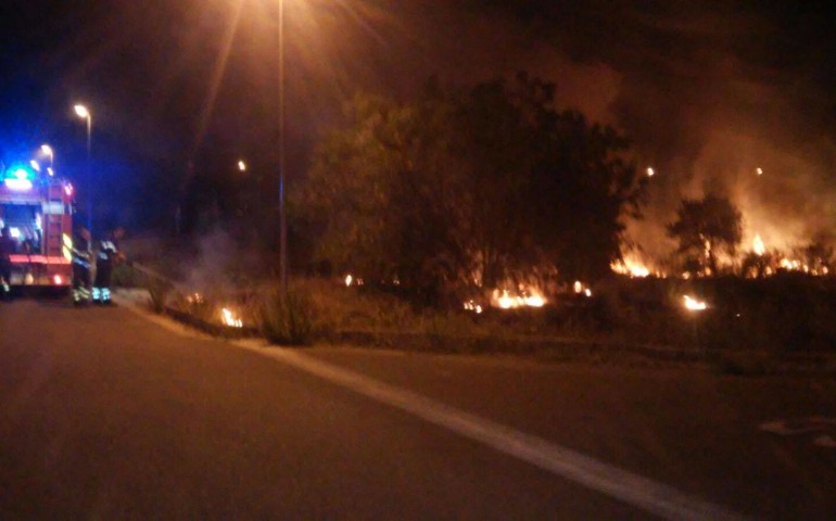 Incendio a San Gemiliano