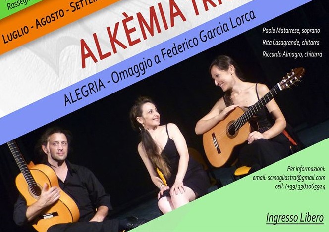 Omaggio a Federico Garcia Lorca. Concerto dell’Alkemia trio a Lanusei