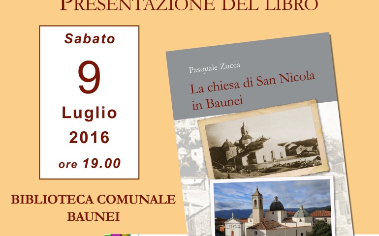 Baunei. Presentazione del libro sulla chiesa di san Nicola