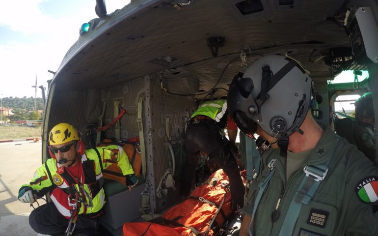 Turista francese soccorsa dall’elicottero dell’Aeronautica militare a “Su Gorroppu”