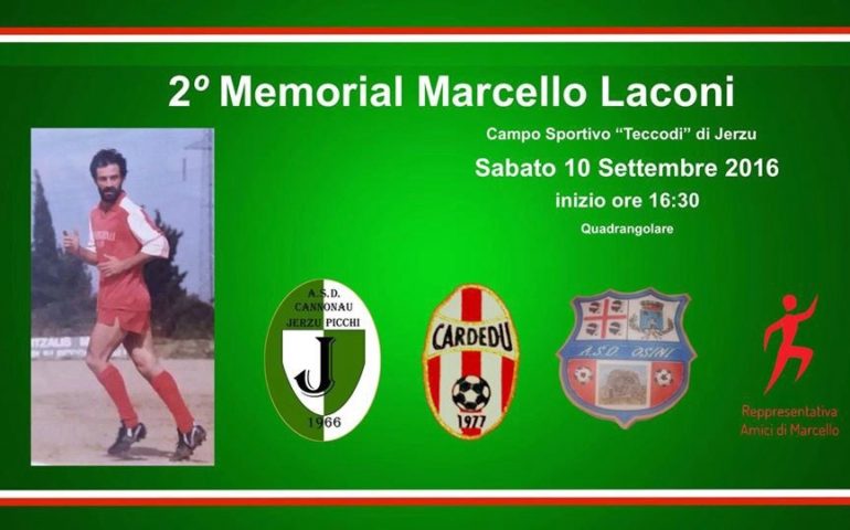 Jerzu. Questo sabato il II Memorial in memoria dell’attaccante Marcello Laconi