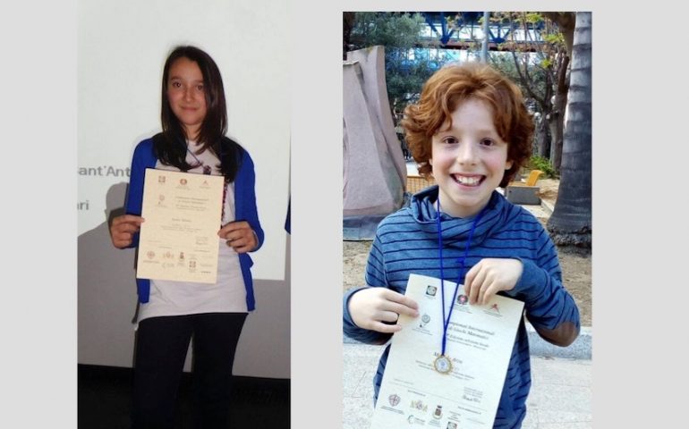 Campionati Internazionali di Giochi matematici: i due alunni finalisti dell’Istituto Comprensivo n2 di Monte Attu premiati a Monserrato