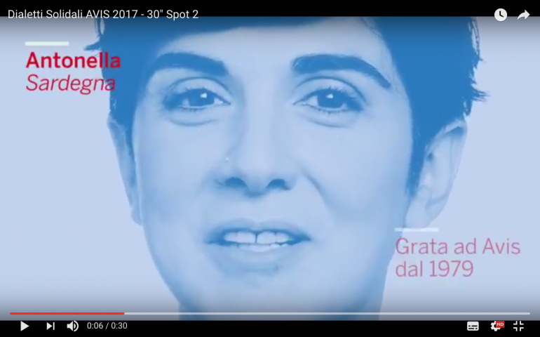 Il bellissimo spot dell’Avis che comincia in Limba sarda sta facendo il giro d’Italia