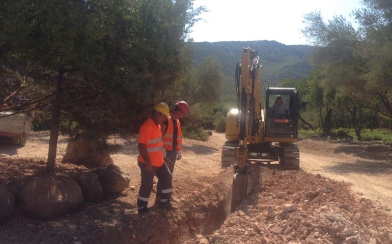 Baunei, iniziati stamattina i lavori di elettrificazione della piana di Golgo