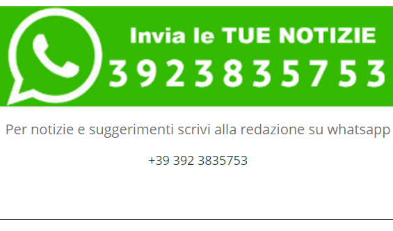 Invia su whatsapp alla redazione idee, osservazioni, spunti e suggerimenti