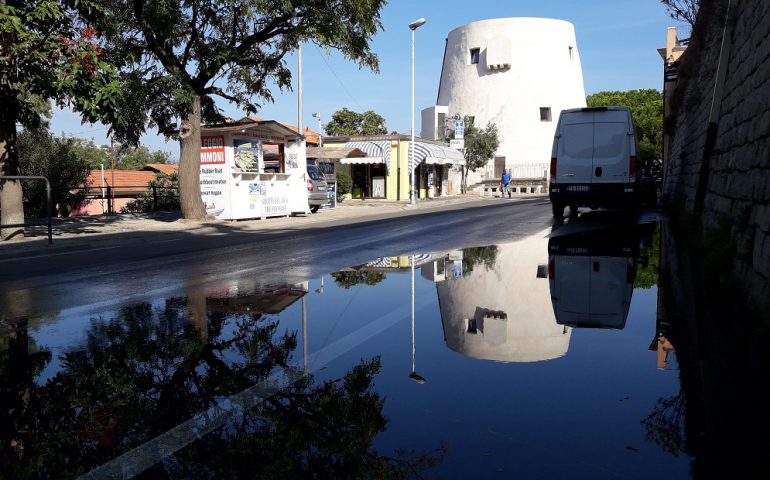 Strada allagata ad Arbatax, Abbanoa al lavoro per risolvere il problema