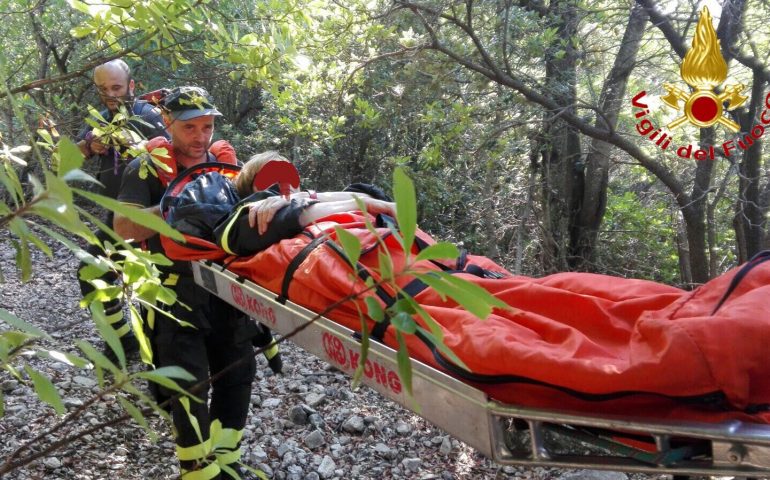 Oliena, turista tedesca soccorsa dai Vigili del Fuoco di Nuoro