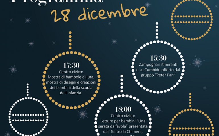 Bari Sardo, prosegue “Natale in Corso”. Gli appuntamenti di oggi