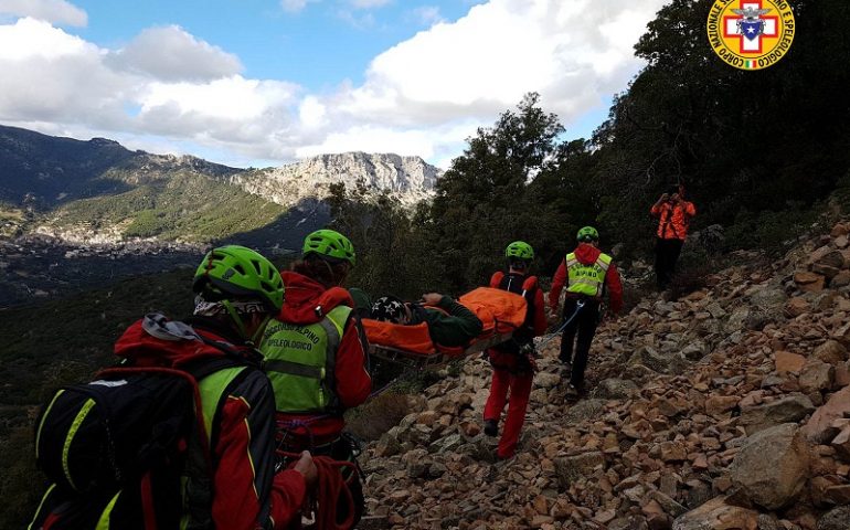 Urzulei, si infortuna durante una battuta di caccia. Soccorso un cacciatore dai tecnici del CNSAS