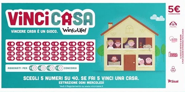 Vince 500mila euro con VinciCasa: nuorese fortunato si aggiudica l’immobile dei suoi sogni