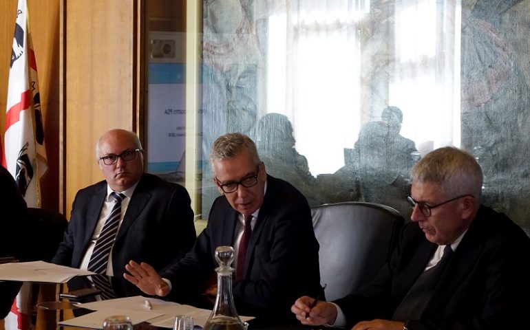 Peste suina, l’UdP con rappresentanza del Ministero della Salute si è riunita a Cagliari con Pigliaru e Caria