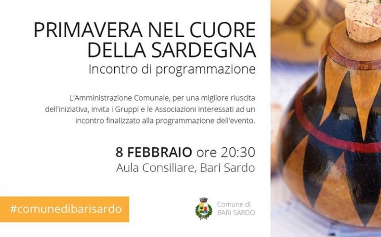 Bari Sardo, “Primavera nel Cuore della Sardegna”, incontro di programmazione l’8 febbraio