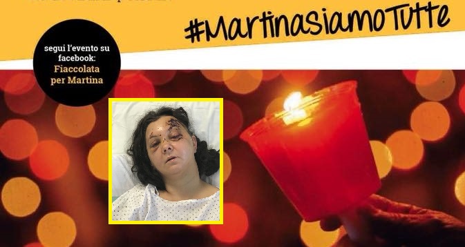 Una fiaccolata per Martina: in piazza per aiutare Martina Murgese e tutte le donne vittime di violenza