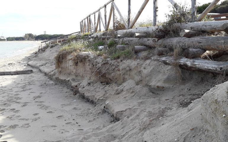 Arbatax, la spiaggia della Capannina irriconoscibile dopo le mareggiate invernali ( FOTO)