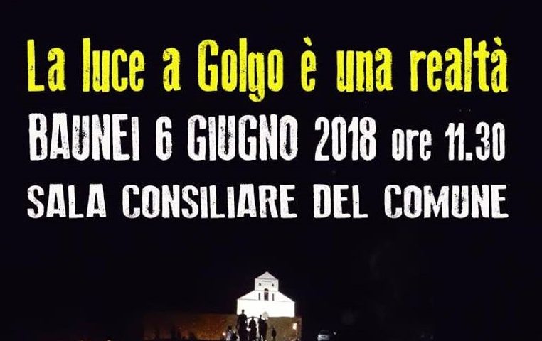 Baunei, la luce a Golgo finalmente è realtà