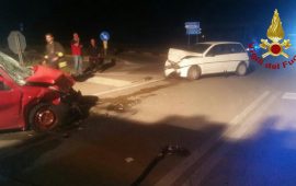 Sestu, brutto incidente sulla rotonda della 131: tre feriti