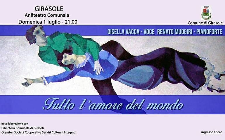 Girasole, musica protagonista il 1 luglio con: “Tutto l’amore del mondo”