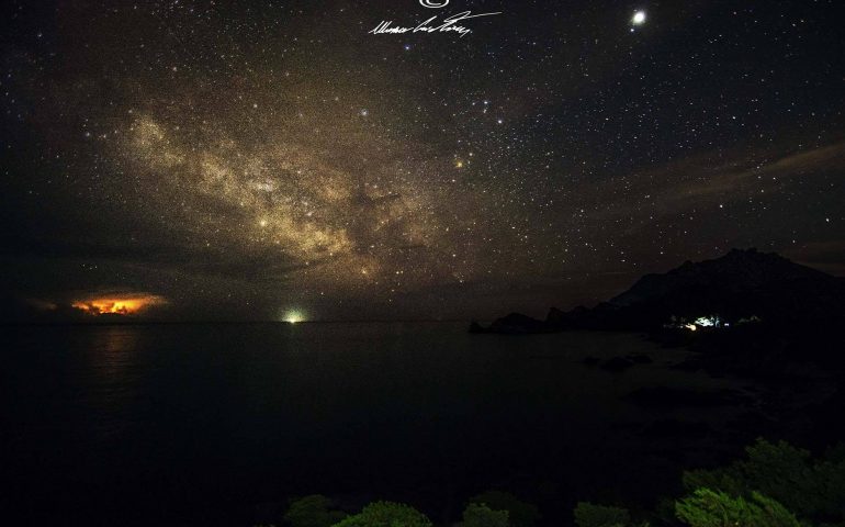 Le foto dei lettori. Via Lattea e temporali osservati dall’Ogliastra