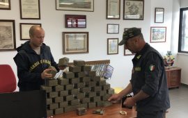 Droga: maxi sequestro hascisc GDF Olbia