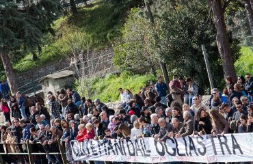 Un'immagine della protesta del 2016